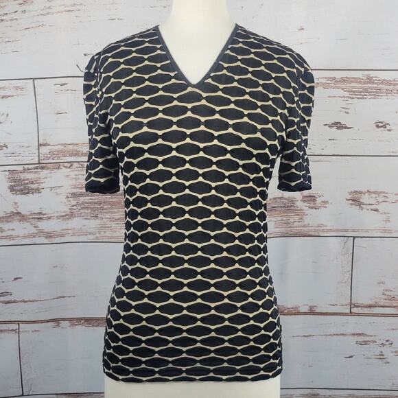 Vintage 90s Fendi Maglia Short Sleeve Top Size 40 = Size Small - Picture 1 of 6